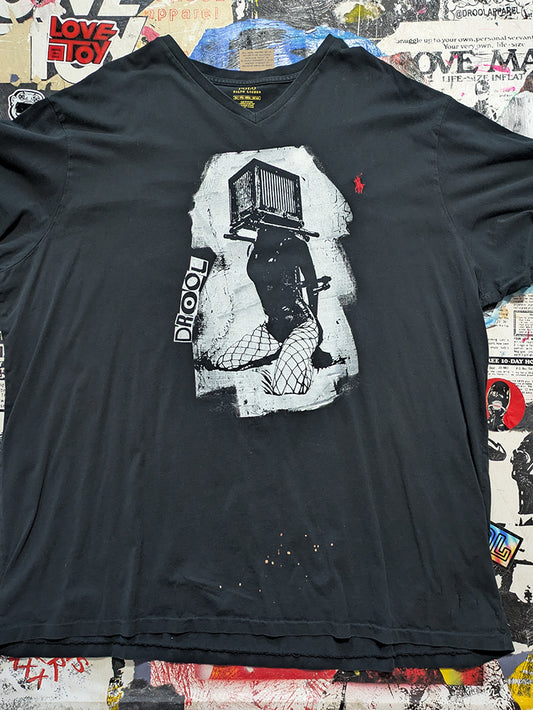 FOMO Collection - DISTRESSED Polo Ralph Lauren Box Head T-Shirt  - 3XL(Tall) - 14111