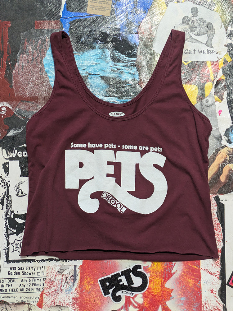 FOMO Collection - Pets Raw Cut Tank Crop Top  - M - 14113