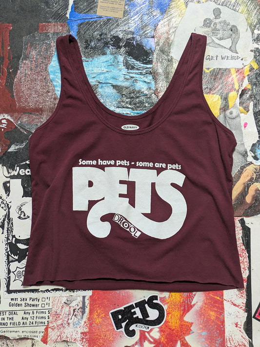 FOMO Collection - Pets Raw Cut Tank Crop Top  - M - 14113