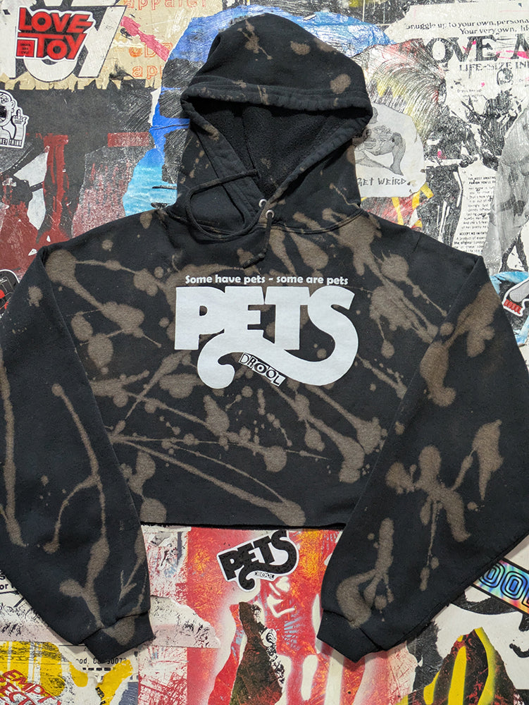 FOMO Collection - Pets Raw Cut Crop Top Hoodie  - L - 14126