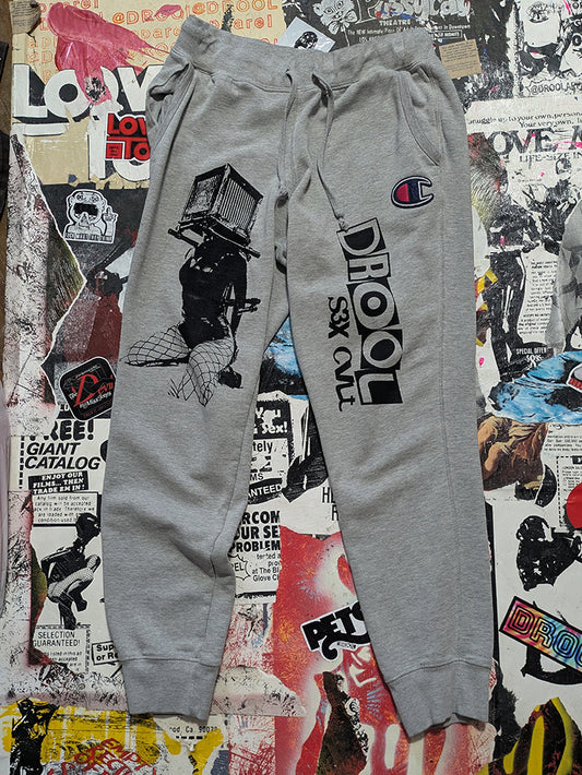 FOMO Collection - Champion Box Head Joggers  - M(Waist = 30", Inseam = 27", Length = 36") - 14211