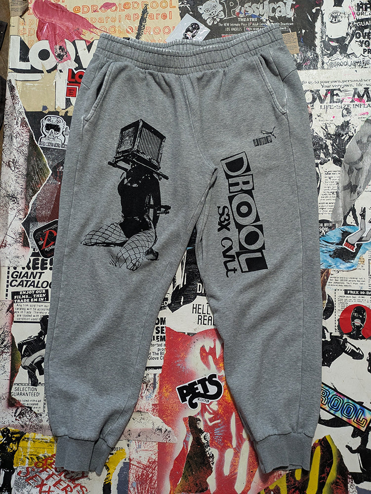 FOMO Collection - Puma Box Head Joggers  - XL(Waist = 34", Inseam = 27", Length = 37") - 14213