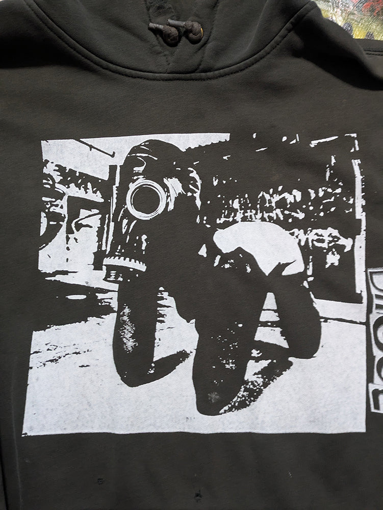 FOMO Collection - DISTRESSED Carhartt Collage Rubber Pup / Pets Hoodie  - XL - 14216