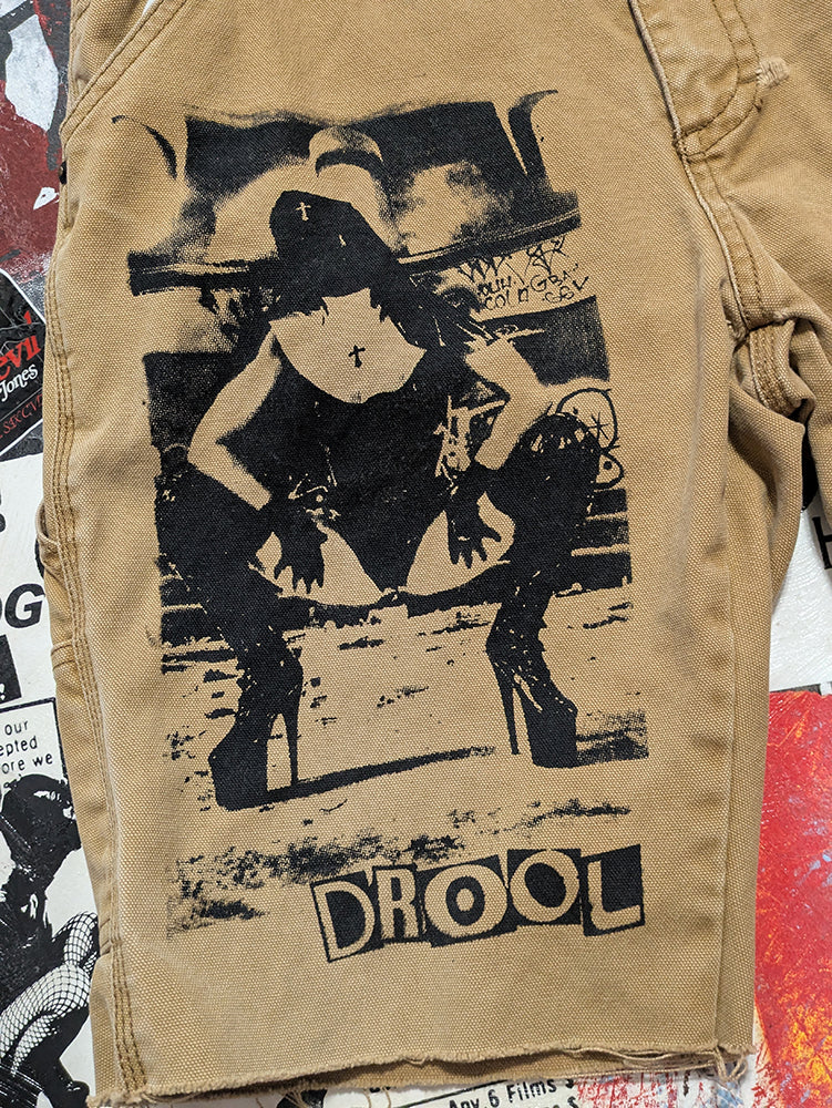 FOMO Collection - Rubber Nun in Pittsburgh Raw Cut Jorts  - L(Waist = 36") - 14221
