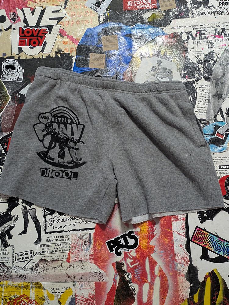 FOMO Collection - Starter My Little Pony Raw Cut Shorts  - 2XL{Waist = 40") - 14227