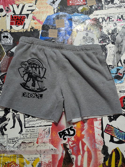 FOMO Collection - Starter My Little Pony Raw Cut Shorts  - 2XL{Waist = 40") - 14227