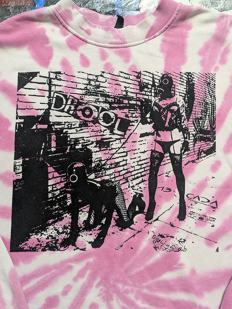 FOMO Collection - Walk Your Dog Raw Cut Crop Top Crewneck  - 3XL - 14238