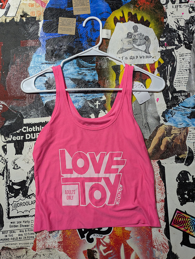 FOMO Collection - Love Toy Raw Cut Tank Crop Top  - Medium - 14314