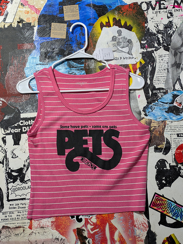 FOMO Collection - Pets Raw Cut Tank Crop Top  - Medium - 14315