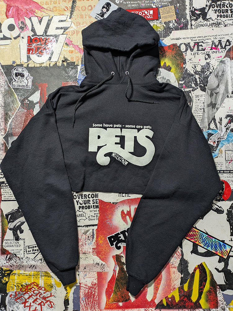 FOMO Collection - Pets Raw Cut Crop Top Hoodie  - XL - 14325