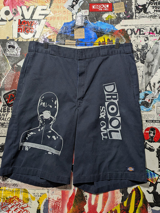 FOMO Collection - DISTRESSED Dickies Manifesto Shorts  - XL(Waist =40") - 14339