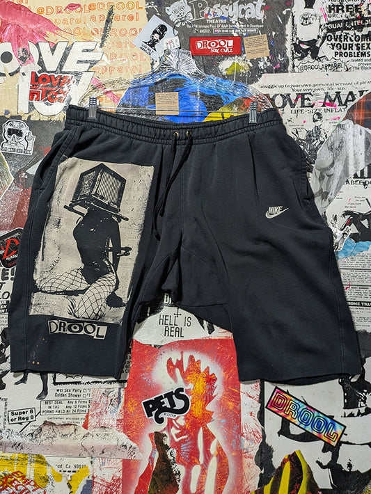 FOMO Collection - Nike Box Head Raw Cut Shorts  - 2XL(Waist =40") - 14338