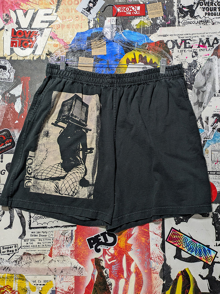 FOMO Collection - Box Head Raw Cut Shorts  - 2XL(Waist =36") - 14337