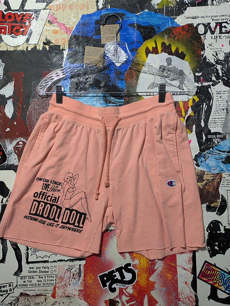 FOMO Collection - Champion Drool Doll Raw Cut Shorts  - S(Waist =28") - 14336