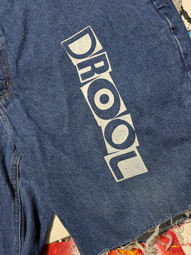 FOMO Collection - Carhartt Box Head Raw Cut  Denim Jorts  - 2L(Waist = 42") - 14329