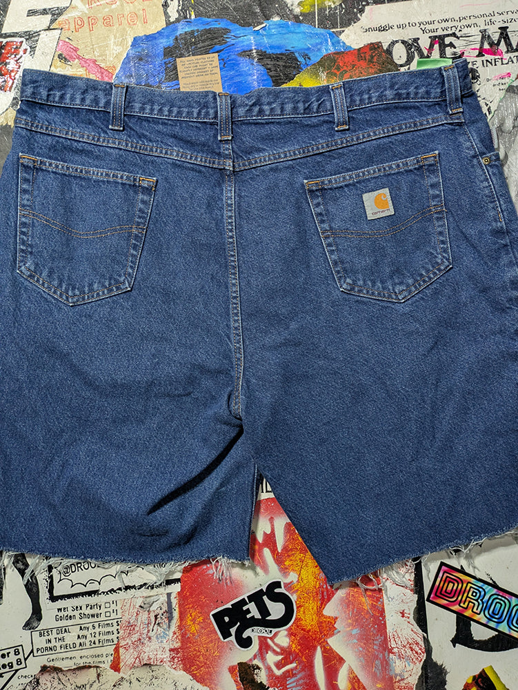 FOMO Collection - Carhartt Box Head Raw Cut  Denim Jorts  - 2L(Waist = 42") - 14329