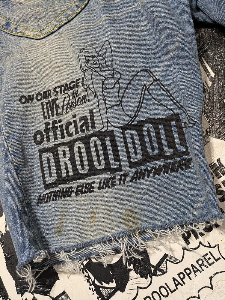 FOMO Collection - Unionbay Drool Doll Raw Cut  Denim Jorts  - M(Waist = 32") - 14327