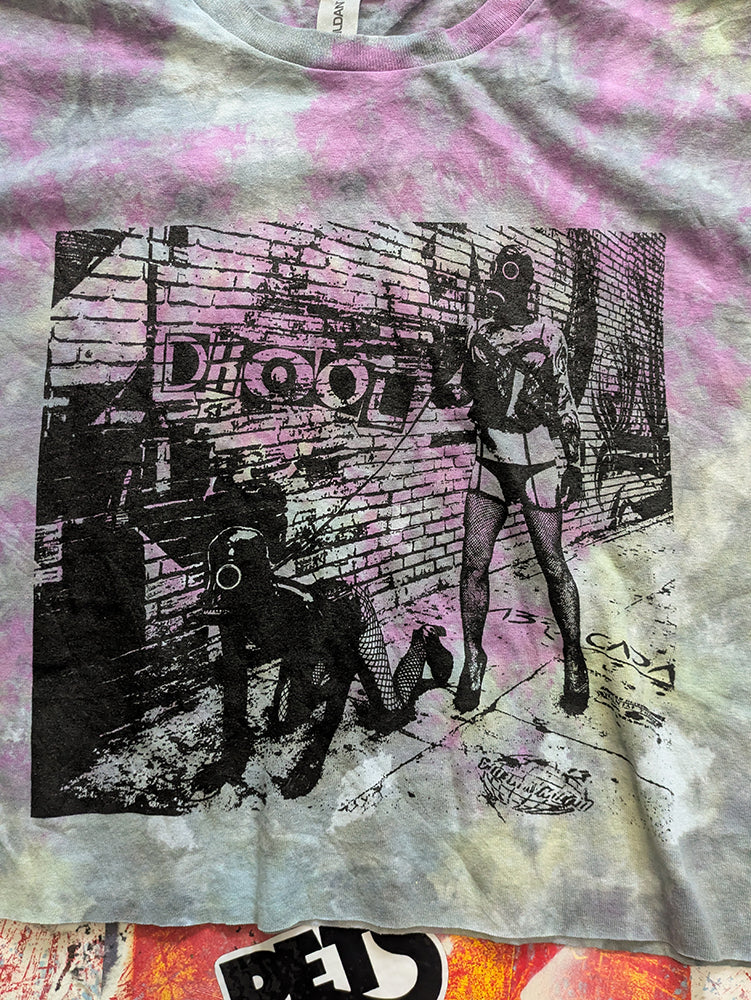 FOMO Collection - Walk Your Dog Raw Cut Crop Top  - M - 14419