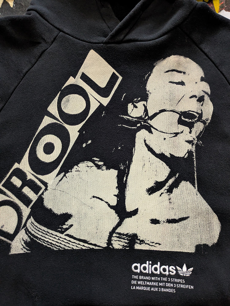 FOMO Collection - DISTRESSED Collage A.D.I.D.A.S. Origin Story Hoodie  -M- 14427