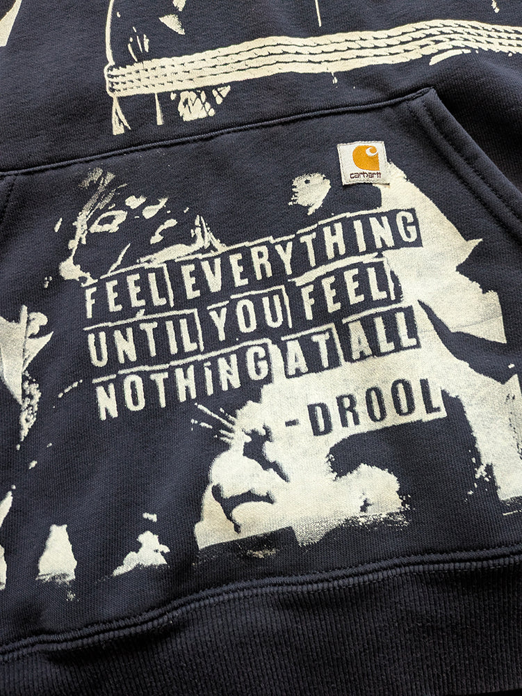 FOMO Collection - Carhartt Collage Manifesto / Feel Everything Hoodie  -M- 14428